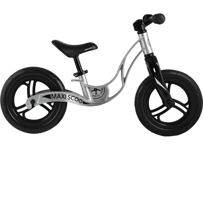 Беговел детский MAXISCOO "ROCKET" (2022), Стандарт Плюс, колеса ЭВА 12", серебро MSC-R1219