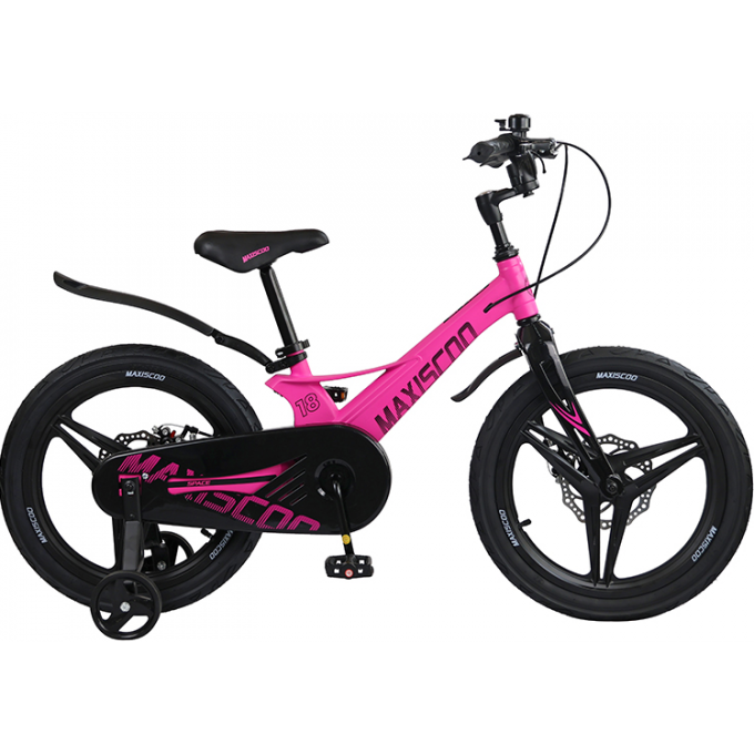 Детский велосипед MAXISCOO SPACE Deluxe 18", Розовый Матовый, С Дисковыми Тормозами (2023) MSC-S1823D Детский велосипед MAXISCOO SPACE Deluxe 18", Розовый Матовый, С Дисковыми Тормозами (2023) MSC-S1823D
