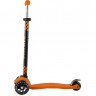 Самокат 3-х колесный MAXISCOO "JUNIOR" (2021), со светящимися колесами, оранжевый MSC-J082004