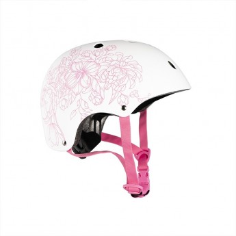 Шлем MAXISCOO детский, размер S, белый с рисунком Шлем MAXISCOO детский, размер S, белый с рисунком