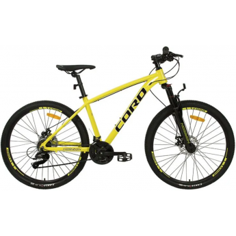 Велосипед 2-х колесный MAXISCOO "CORD HORIZON" (2023), 21 Скорость, 27.5", Ростовка 17'', Желтый Велосипед 2-х колесный MAXISCOO "CORD HORIZON" (2023), 21 Скорость, 27.5", Ростовка 17'', Желтый