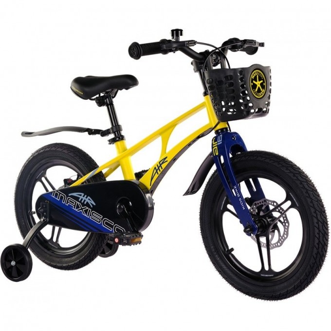 Велосипед детский MAXISCOO AIR PRO 16'' Желтый Матовый (2024) MSC-A1631P Велосипед детский MAXISCOO AIR PRO 16'' Желтый Матовый (2024) MSC-A1631P