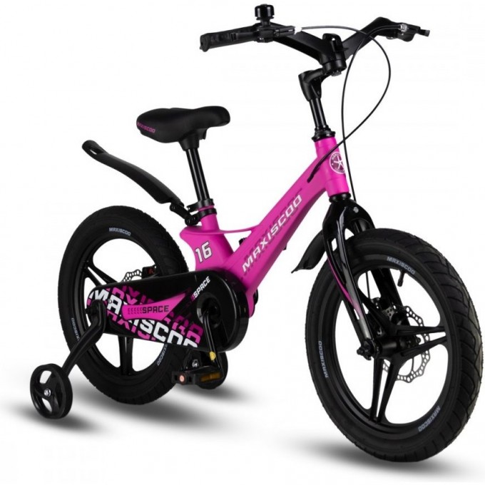 Велосипед детский MAXISCOO SPACE DELUXE 16'' Ультра-розовый Матовый (2024) MSC-S1632D Велосипед детский MAXISCOO SPACE DELUXE 16'' Ультра-розовый Матовый (2024) MSC-S1632D