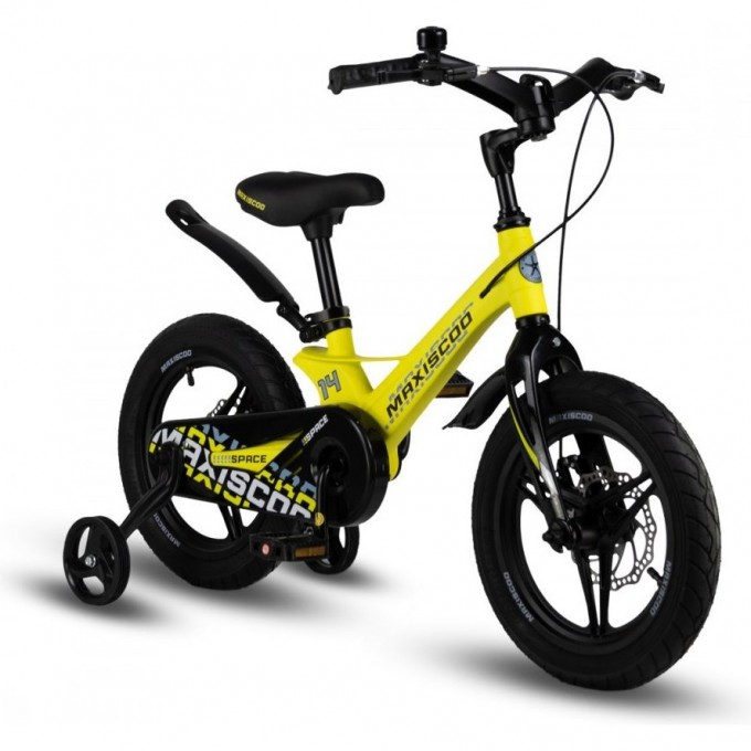 Велосипед детский MAXISCOO SPACE DELUXE PLUS 14'' Желтый Матовый (2024) MSC-S1435D Велосипед детский MAXISCOO SPACE DELUXE PLUS 14'' Желтый Матовый (2024) MSC-S1435D