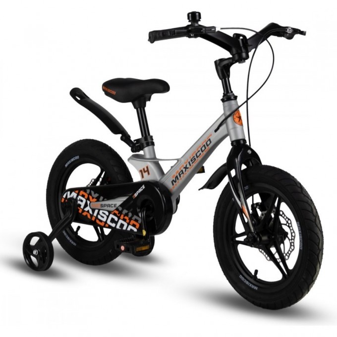 Велосипед детский MAXISCOO SPACE DELUXE PLUS 14'' Серый Жемчуг (2024) MSC-S1433D Велосипед детский MAXISCOO SPACE DELUXE PLUS 14'' Серый Жемчуг (2024) MSC-S1433D