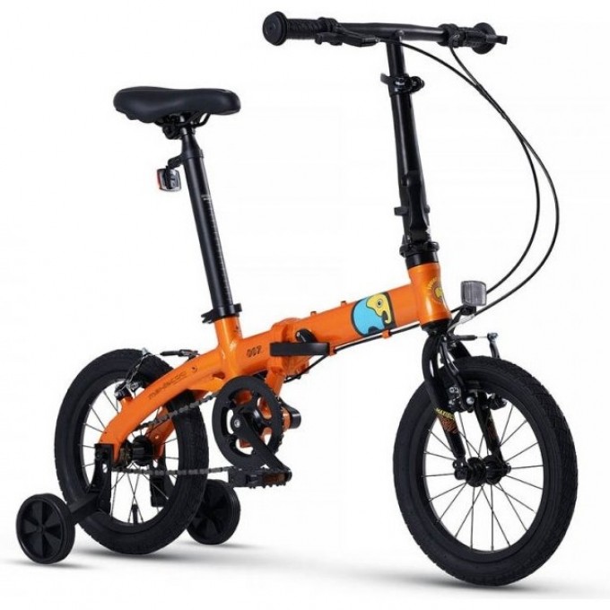Велосипед детский складной MAXISCOO "S007" СТАНДАРТ 14'' Оранжевый (2024) MSC-007-1403